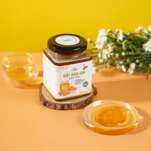 curcumin honey and royal jelly mix, turmeric essence honey, ripened honey from the hive, nano curcumin turmeric honey, genuine vitobe honey