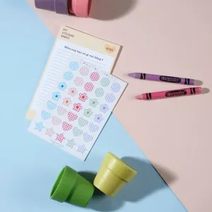 check sticker sheet, caro pattern, pastel colors, notebook decoration stickers, waterproof, long-lasting use