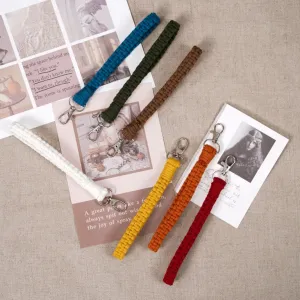 buttercup macrame keychain, traditional colors, simple yet standout design, a cute accessory, perfect for backpacks