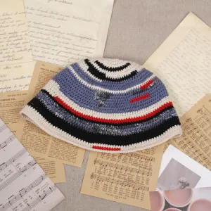 crochet wildsand bucket hat, thin and stretchy wool material, unique product, fashion accessory, distinctive style