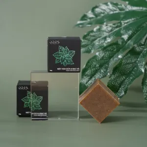 mint & coco nectar soap, effective skin cleanser, nourishes healthy skin, cold processed, handmade soap