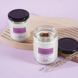 nến thơm lavender hill, lá nhỏ , chus