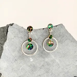 double trouble earrings, original collection, shiny 925 material, impressive patterns, stunning design, long earring shape