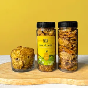 authentic dried pineapple - happi oha pineapple, dried fruit, dried fruits, sugar-free dried pineapple, dietetic dried pineapple