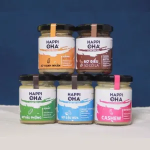 combo 5 nut butters, sugar-free nut butters, nutritious nut butters, suitable for vegetarians, perfect with bread