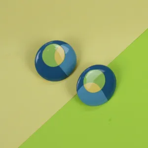 bliss earrings, trendsetter collection, simple design, cute color palette, eye-catching, enhances facial features