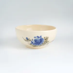 bát gốm sứ lớn "hoài", hoa mẫu đơn xanh coban, tu hú ceramics, chus