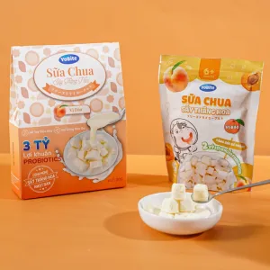 peach flavored freeze dried yogurt cubes, freeze-dried yogurt, crispy cold-dried yogurt, dried yogurt, birthday gift