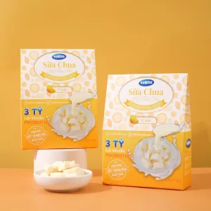 mango flavored freeze drying yogurt cubes, freeze-dried yogurt, freeze-dried yogurt snack, yogurt bite freeze-dried, cold-dried yogurt