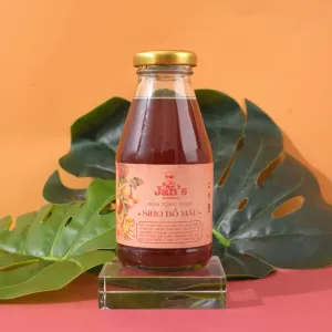 healthy blood syrup, herbal syrup, syrup for anemia, iron supplement, nutritious drink, fermented banana juice