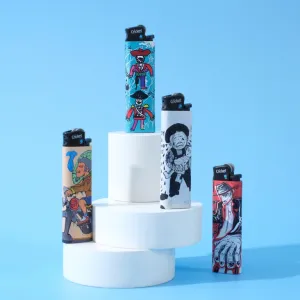 character collection, cricket lighter, impressive illustration style, compact lighter, unique design, affordable price