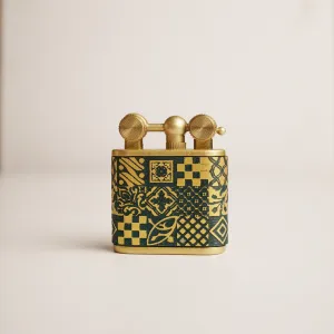 brick patterned hand-drawn leather lighter, premium cowhide material, stylish personality, high-quality product