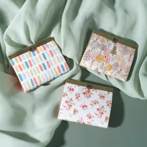ví vải khung đồng fiore, thiết kế cổ điển và nữ tính, đường may tỉ mỉ, nhỏ gọn và tiện lợi, phong cách tiểu thư nhẹ nhàng