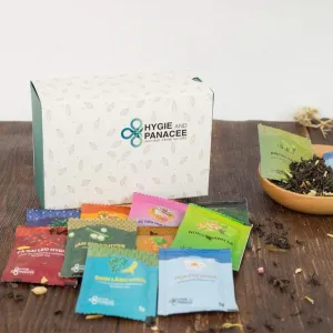 trà hoà tan bách thảo việt 12 vị, hygie and panacee, chus