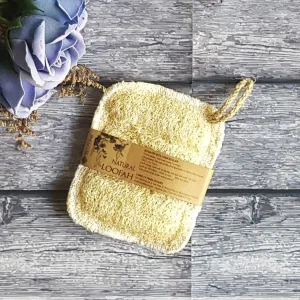 loofah dishwashing sponge, effectively cleans dishes, creates good lather, non-abrasive, environmentally friendly