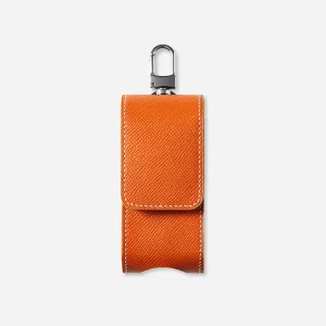 calfskin golf ball holder, premium material, traditional handcrafted, luxurious accessory, smart and convenient design