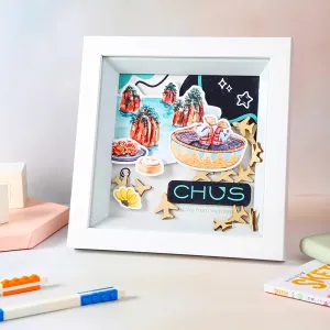 3d customized photo frame, 100% pine wood, custom design images, pre-approved before shipment, handmade product