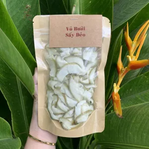 vỏ bưởi sấy dẻo, snack thơm ngon, bổ dưỡng, túi zip tiện lợi, không chất bảo quản, quà tặng sức khỏe, quà tặng, the joy box, chus