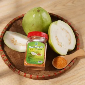 grinded salt with chili, tay ninh salt, salt with fruits, crushed salt for rice paper, dipping salt for boiled chicken, vegetarian salt