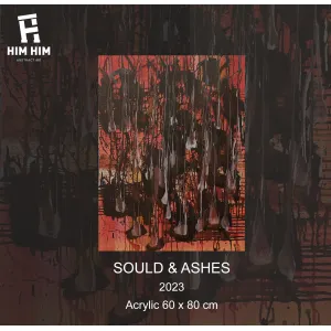 soul & ashes, tranh nghệ thuật trừu tượng vẽ tay, phong cách trừu tượng sắc sảo, mang đậm tính tâm linh, món quà độc đáo