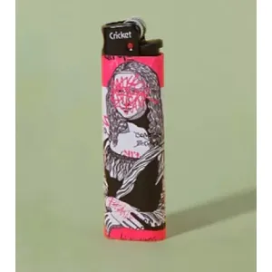 bizarre painting pattern lighter, rebellious and distinctive style, vivid colors, inspired by famous paintings