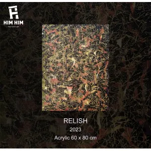 relish, tranh nghệ thuật trừu tượng vẽ tay, bức tranh nghệ thuật về cuộc sống, phong cách trừu tượng, tranh vẽ tay trang trí
