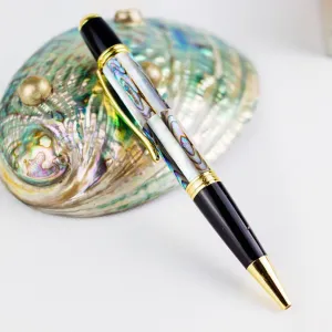 craftsmanship mother of pearl pen, exquisite craftsmanship, intricate patterns, elegant and luxurious beauty, premium gift