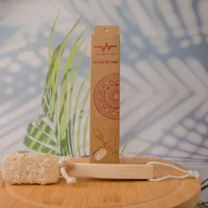 cây chà gót xơ mướp, bản chài tẩy da chết, dụng cụ tắm tiện lợi, tẩy da chết lành tính, giúp dưỡng da mềm mịn