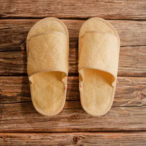 dép xơ mướp quai ngang, dép hút mồ hôi chân, dép xơ mướp handmade, dép xơ mướp nam nữ, dép mang trong nhà