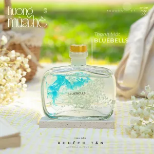 tinh dầu khuếch tán hoa chuông xanh, mùi thơm trong trẻo, sản phẩm thiên nhiên,thanh lọc không khí, an toàn, tinh dầu thiên nhiên, tinh dầu hoa nén, chus