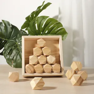 wooden tumi ishi toy set, creativity-stimulating game, develops thinking skills, builds perseverance, educational toy