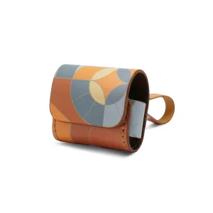 airpod case summer/honor by em - emotion, pu leather material, uv printed pattern that won't peel off, unique fashion accessory