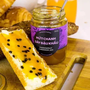 passion fruit and nutmeg jam - la petite epicerie saigon, new fruit flavor jam, sweet jam for sweet pastries, gift for friends