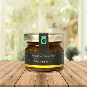 chocolate banana jam - la petite epicerie saigon, nutritious jam, spread for toasted bread, sweet pastry decoration