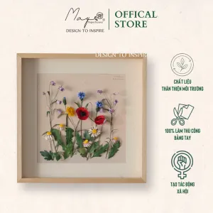 Flower Garden 1 Handmade Paper Flower Painting, Maypaperflower - Chus