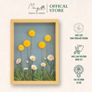 Wild Flower Handmade Paper Flower Painting, Maypaperflower - Chus