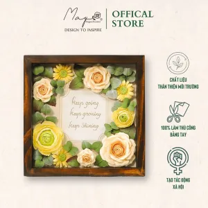 The Warm Love Handmade Paper Flower Painting, Maypaperflower - Chus