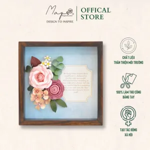 Shing Rose Handmade Paper Flower Painting, Maypaperflower - Chus