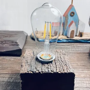 đèn trang trí bằng gỗ, đèn gỗ lũa vintage, mã la-1013- p decor, đèn gỗ handmade, ánh sáng vàng, phụ kiện trang trí phong cách vintage