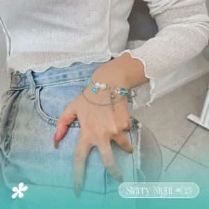 extreme 03 blue star bracelet, starry night collection, unique layered design, unique gift, meaningful jewelry accessory