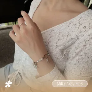 extreme 03 white necklace, milky way collection, graceful beauty, fairy-like style, sweet and delicate design