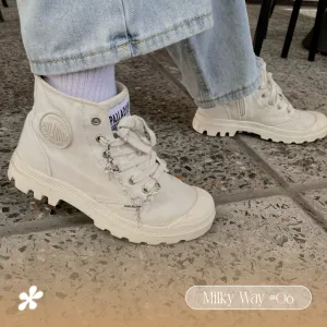 white shoe chain style 06, milky way collection, trendy and stylish shoe accessory, striking accent for shoes