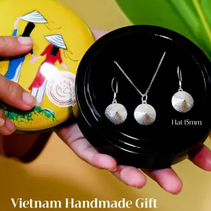Bộ Trang Sức Bạc Nón Lá, Tuyệt Tác Hội Tụ Tinh Hoa Văn Hóa Việt, Bộ Trang Sức Sang Trọng, Quà Tặng Trang Sức Việt, Quà Tặng Cho Người Nước Ngoài