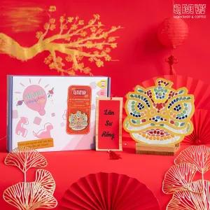[2024 tet] unicorn, lion and dragon, diy mosaic kit for kids, variety of designs, enhances creativity, gift for children