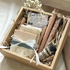 handmade soap gift set with bath salt & essential oil, handmade soap, skin care soap, natural essential oils, gift for girlfriends