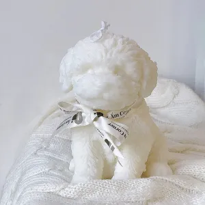 puppy handmade scented candle - ấm corner, puppy-shaped scented candle, made from soy wax and natural essential oils, safe for health
