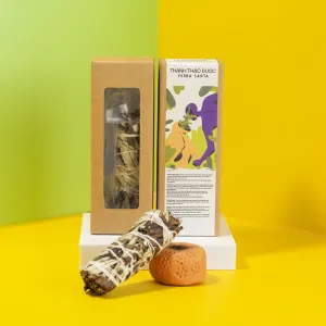 bó thánh thảo dược yerba santa cao cấp, thánh thảo dược xông nhà, bó cỏ thơm yerba santa, bó lá thánh, bó xông đốt lá thánh