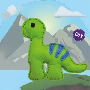 dinosaur joey, diy 5+ sewing kit toy - craftoi, safe material, stimulates creativity, entertainment and education, gift for kids