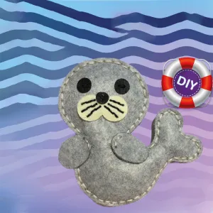 seal silky, diy 5+ sewing kit toy, handmade and educational toy, comprehensive development for children, suitable for kids over 5 years old