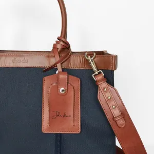 tag da 2 lớp, chu du bag, leather bag tag